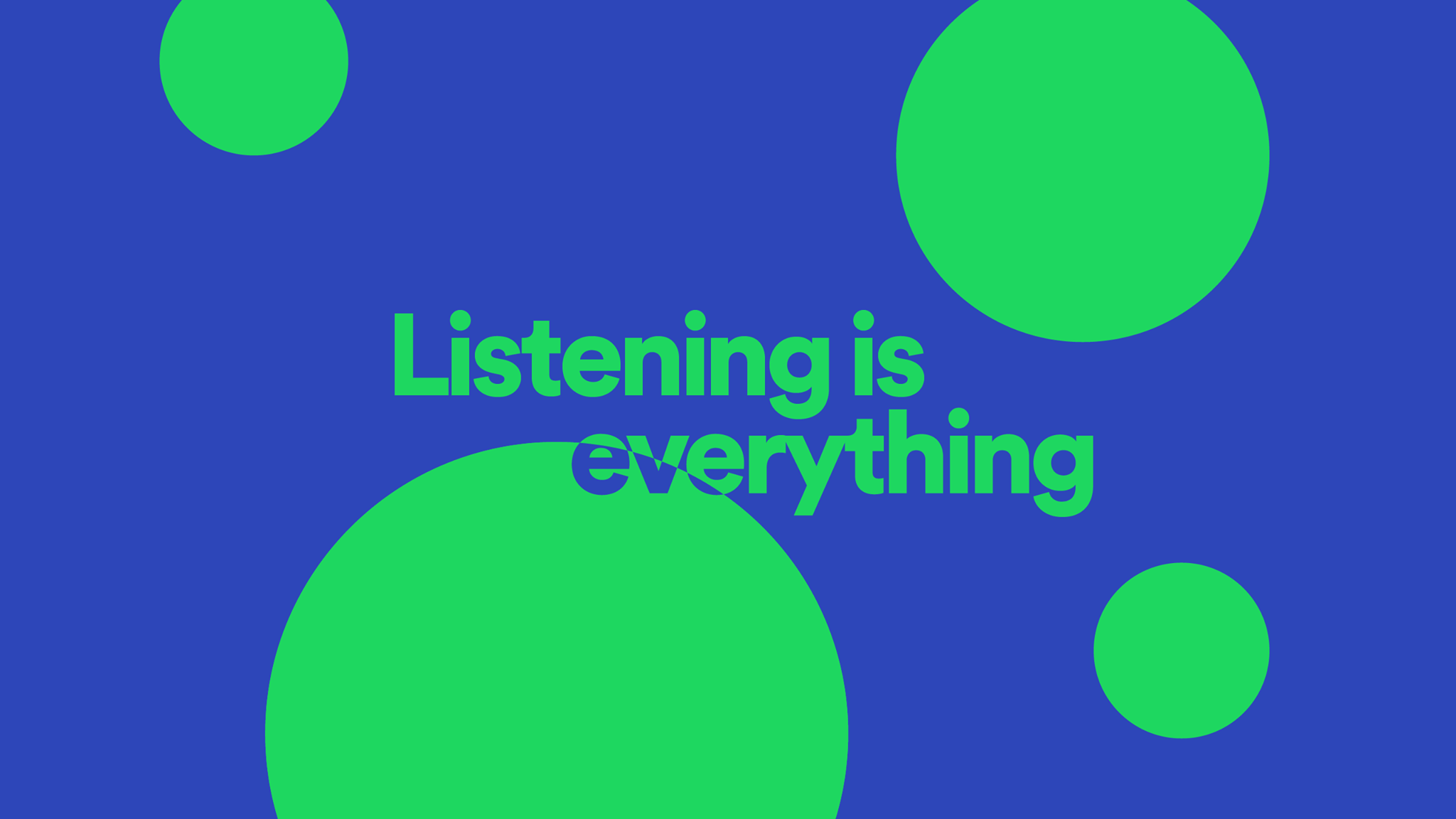 listening is everything Spotify Facebook cover