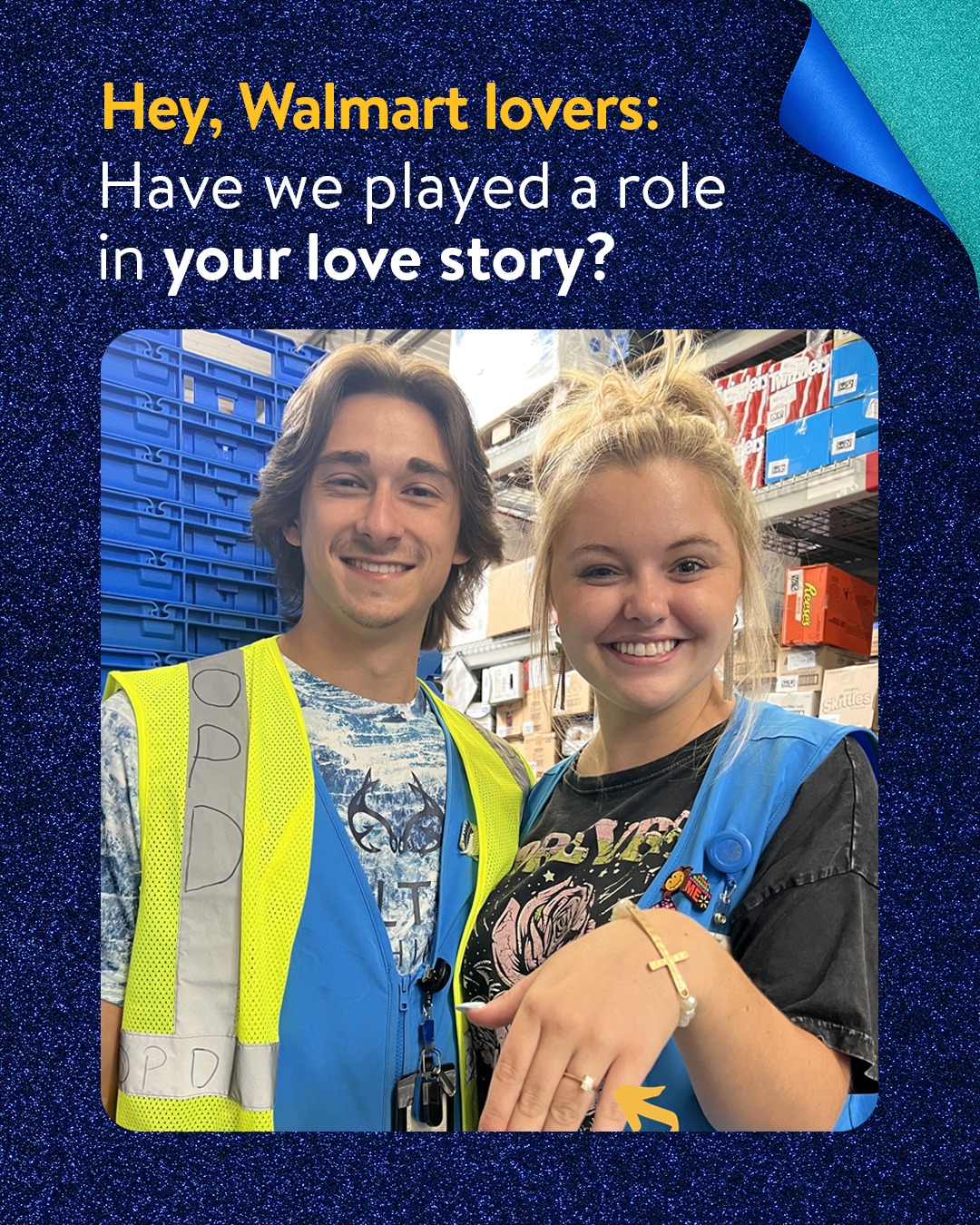 graphic: Hey Walmart Lovers, Have we played a role in your love story?