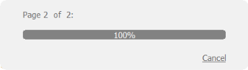 The 100 percent completion bar in Foxit that indicates a document has been entirely OCRed. 