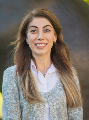 Portrait of a woman with long hair